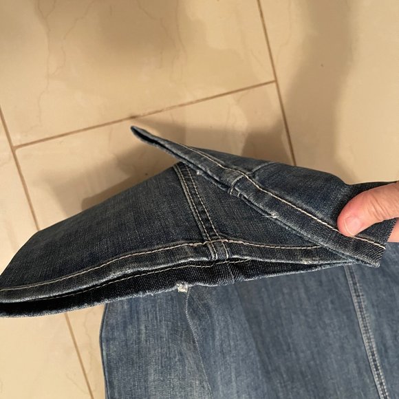 Rock & Roll Denim Regular Stackable Bootcut Jeans Mens 38W Medium Blue Cotton Bl - Picture 12 of 16